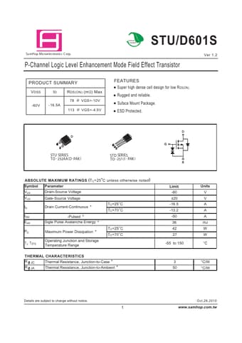 Datasheet Preview Page 1