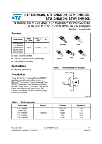  Datasheet Preview Page 1