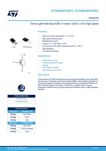  Datasheet Preview Page 1