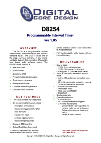  Datasheet Preview Page 1