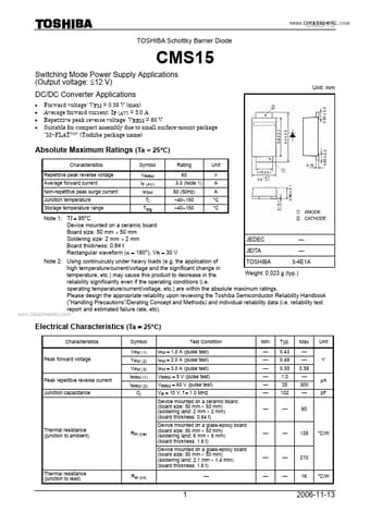  Datasheet Preview Page 1