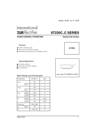  Datasheet Preview Page 1