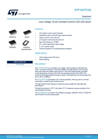  Datasheet Preview Page 1