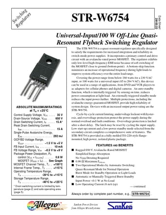  Datasheet Preview Page 1
