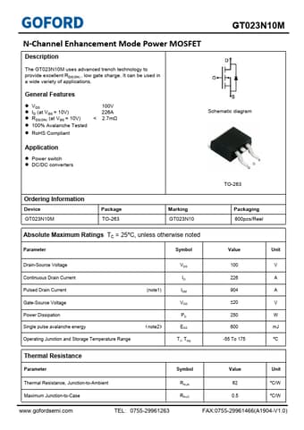  Datasheet Preview Page 1