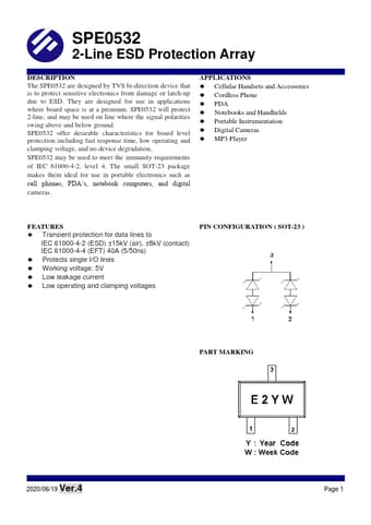  Datasheet Preview Page 1