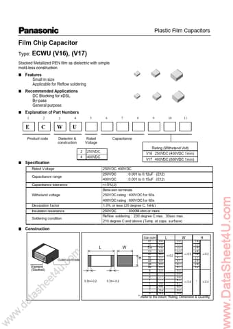  Datasheet Preview Page 1