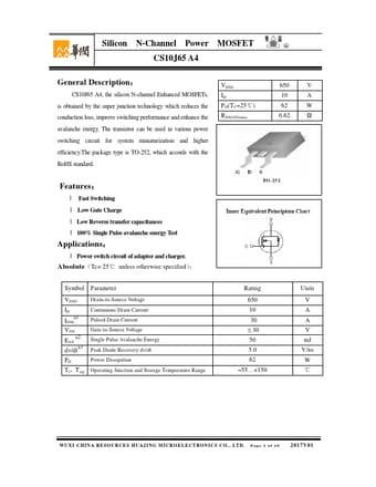  Datasheet Preview Page 1