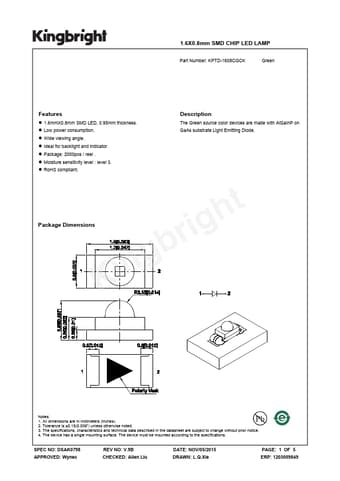  Datasheet Preview Page 1