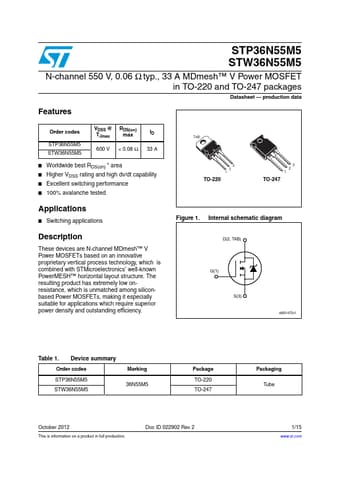  Datasheet Preview Page 1