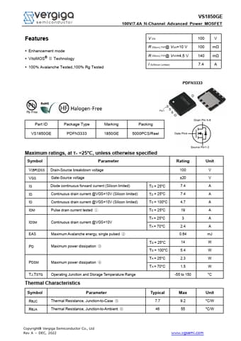  Datasheet Preview Page 1