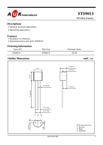  Datasheet Preview Page 1