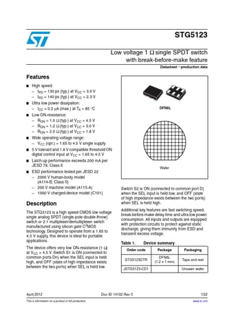 Datasheet Preview Page 1