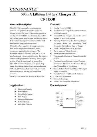  Datasheet Preview Page 1