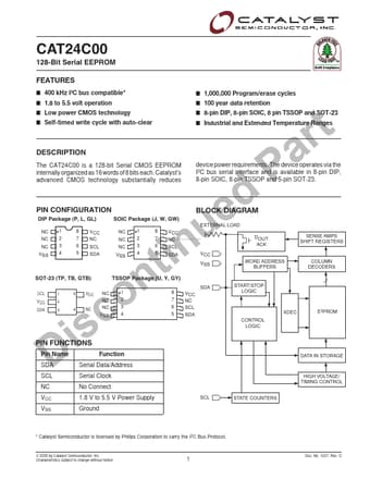  Datasheet Preview Page 1