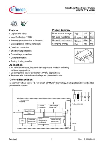  Datasheet Preview Page 1