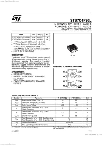  Datasheet Preview Page 1