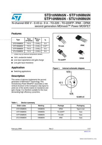  Datasheet Preview Page 1