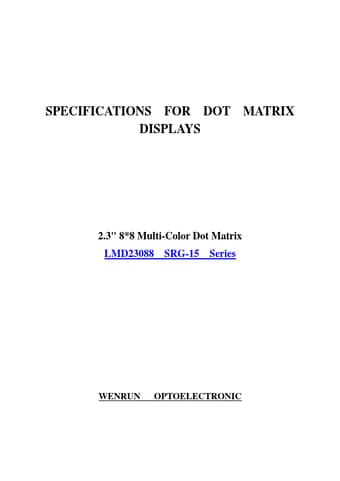  Datasheet Preview Page 1
