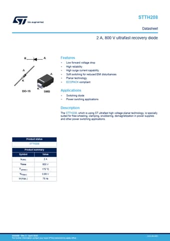  Datasheet Preview Page 1