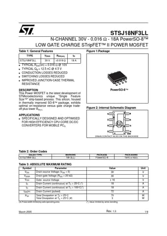  Datasheet Preview Page 1