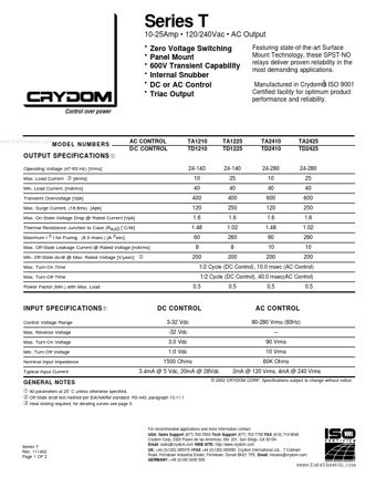  Datasheet Preview Page 1