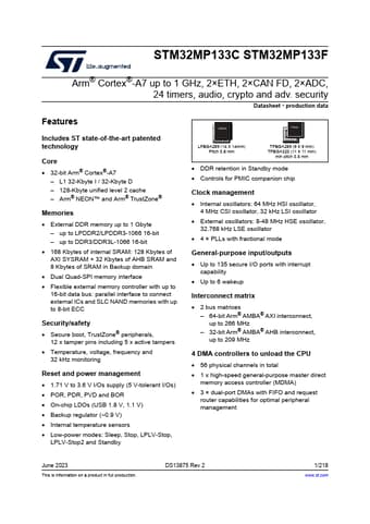  Datasheet Preview Page 1
