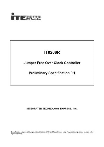  Datasheet Preview Page 1