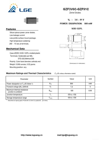  Datasheet Preview Page 1