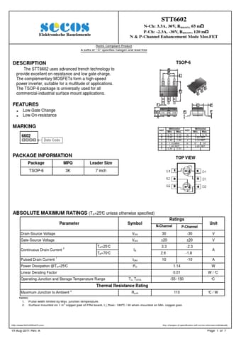  Datasheet Preview Page 1