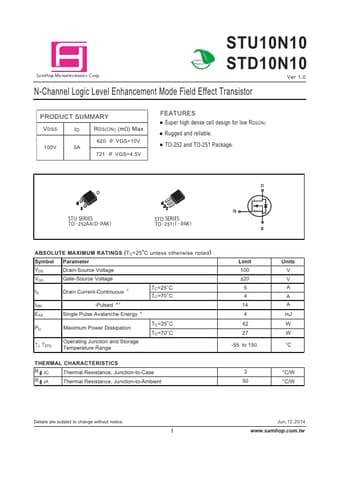  Datasheet Preview Page 1