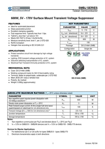  Datasheet Preview Page 1