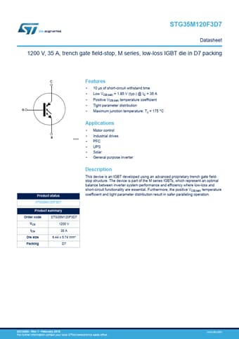  Datasheet Preview Page 1