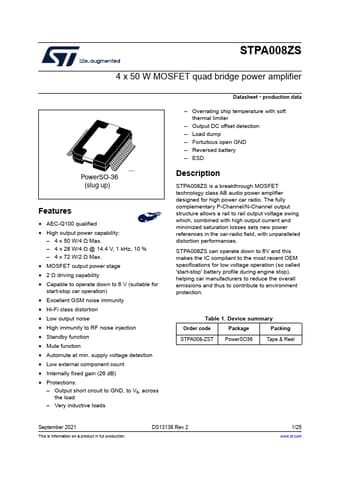  Datasheet Preview Page 1