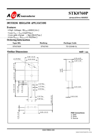  Datasheet Preview Page 1