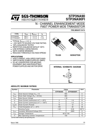  Datasheet Preview Page 1
