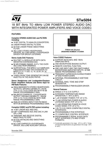  Datasheet Preview Page 1