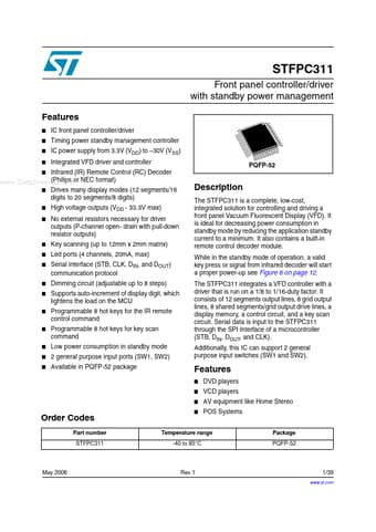  Datasheet Preview Page 1