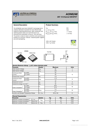  Datasheet Preview Page 1