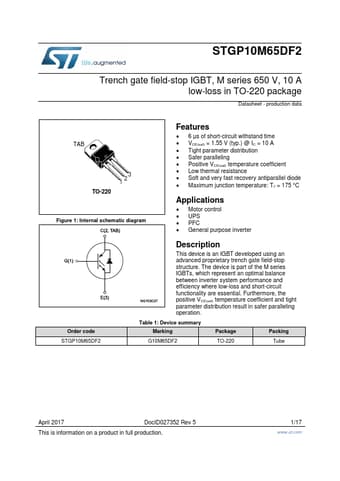  Datasheet Preview Page 1