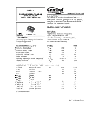  Datasheet Preview Page 1