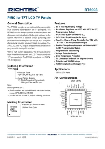  Datasheet Preview Page 1