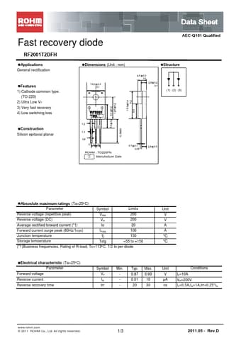  Datasheet Preview Page 1