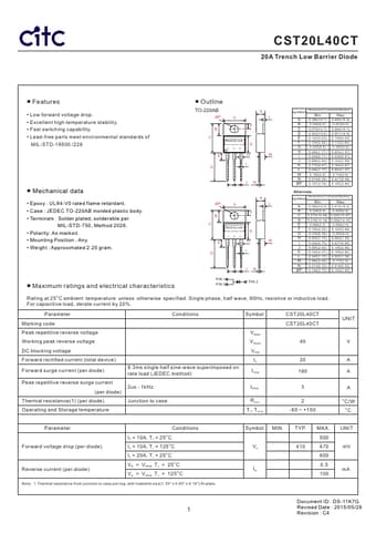  Datasheet Preview Page 1