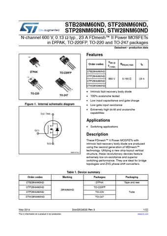  Datasheet Preview Page 1