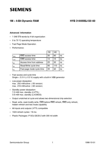  Datasheet Preview Page 1