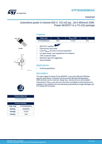  Datasheet Preview Page 1