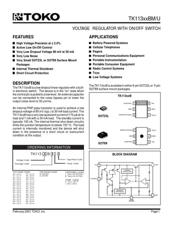  Datasheet Preview Page 1