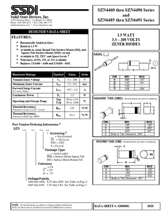  Datasheet Preview Page 1