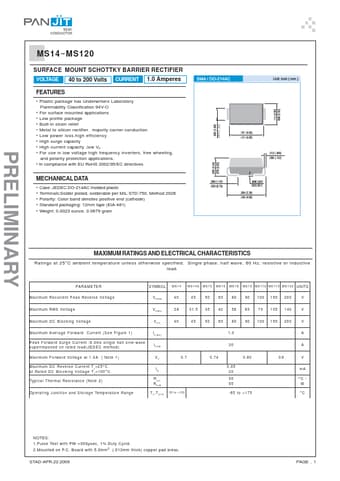  Datasheet Preview Page 1